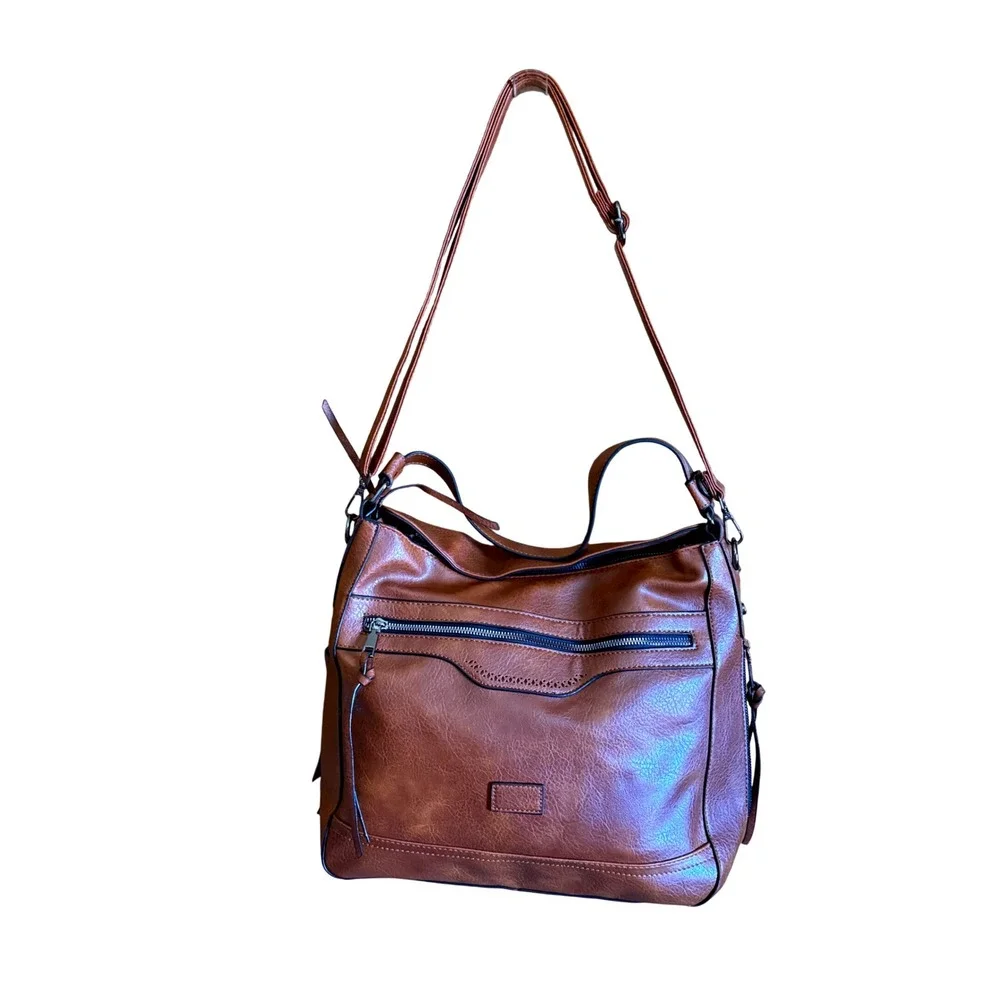 Crossbody Shoulder Bag, Top Handle Satchel,‎ Zipper Pockets